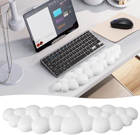2pcs Wrist Rest,Keyboard Wrist Rest,Wrist Rest for Computer Keyboard, Cloud Shaped Mouse Wrist Rest and Pad Sets Multi-Function Computer Accessories Suitable for Office Home Use in Saudi Arabia