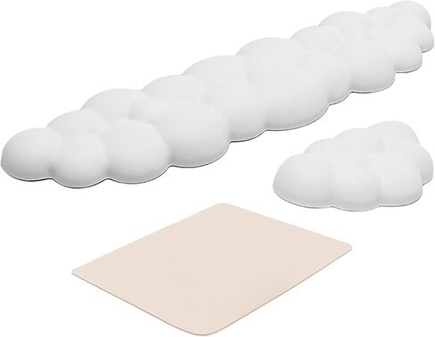 2pcs Wrist Rest,Keyboard Wrist Rest,Wrist Rest for Computer Keyboard, Cloud Shaped Mouse Wrist Rest and Pad Sets Multi-Function Computer Accessories Suitable for Office Home Use in Saudi Arabia