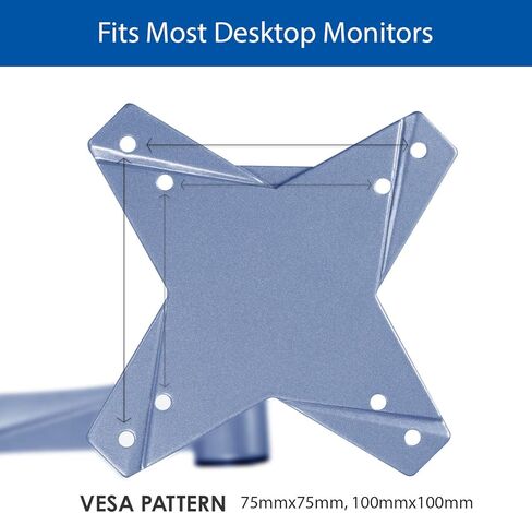 QualGear Qg-Dm-02-016 3 Way Articulating Dual Desk Mount for 13-27 Inches Flatpanel Monitors, Silver in Saudi Arabia