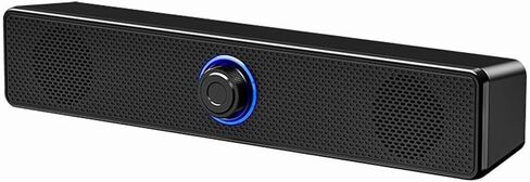 USB Wired Soundbar, 12 inch Portable Soundbar, Desktop Soundbar USB Powered in Saudi Arabia