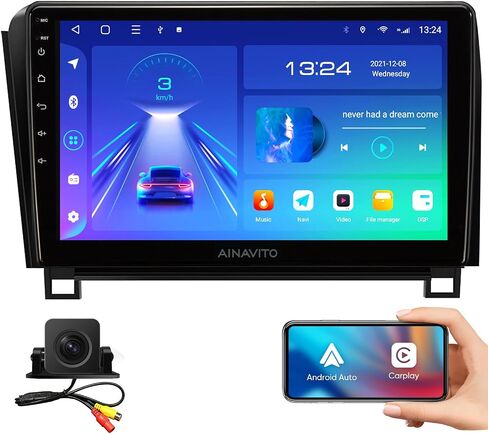 10.2 بوصة (3G RAM+32G ROM) 5G WiFi 8 Core Airplay 48EQ Android 12 راديو ستيريو للسيارة Toyota Tundra 2007-2013 Sequoia 2008-2018 مع Carplay Android Auto Support GPS Mirrorlink Backup 1080P SWC in Kuwait