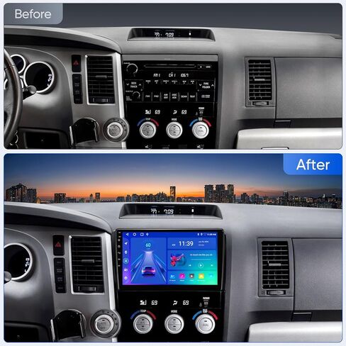 10.2 بوصة (3G RAM+32G ROM) 5G WiFi 8 Core Airplay 48EQ Android 12 راديو ستيريو للسيارة Toyota Tundra 2007-2013 Sequoia 2008-2018 مع Carplay Android Auto Support GPS Mirrorlink Backup 1080P SWC in Kuwait