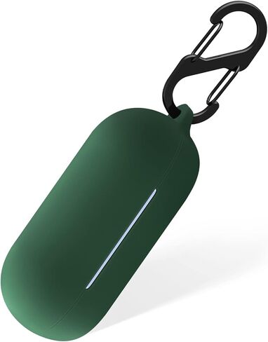 Geiomoo Silicone Case for Sony WF-C700N, Protective Cover with Carabiner (Emerald Green) in Saudi Arabia