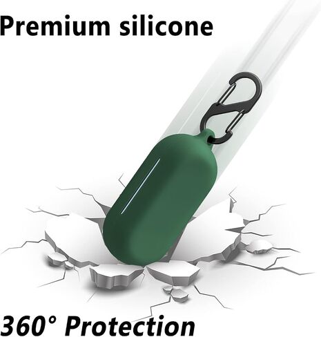 Geiomoo Silicone Case for Sony WF-C700N, Protective Cover with Carabiner (Emerald Green) in Saudi Arabia
