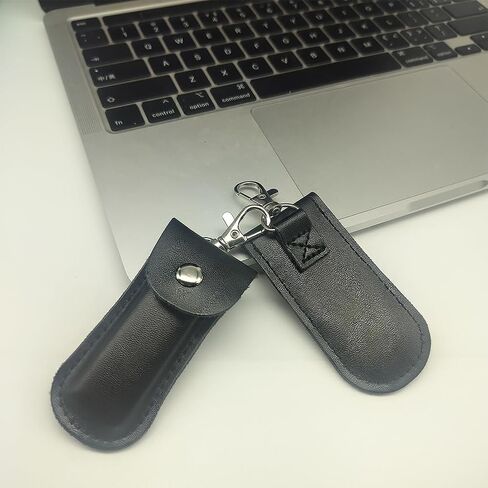 حافظة محرك فلاش USB مكونة من 3 قطع، حافظة جلدية لمحرك فلاش USB لحماية محرك فلاش USB الخاص بك والتخزين المريح (نموذج أعمال أسود) in Kuwait