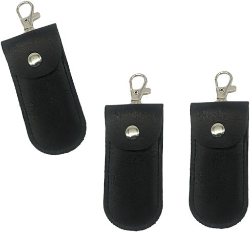 حافظة محرك فلاش USB مكونة من 3 قطع، حافظة جلدية لمحرك فلاش USB لحماية محرك فلاش USB الخاص بك والتخزين المريح (نموذج أعمال أسود) in Kuwait