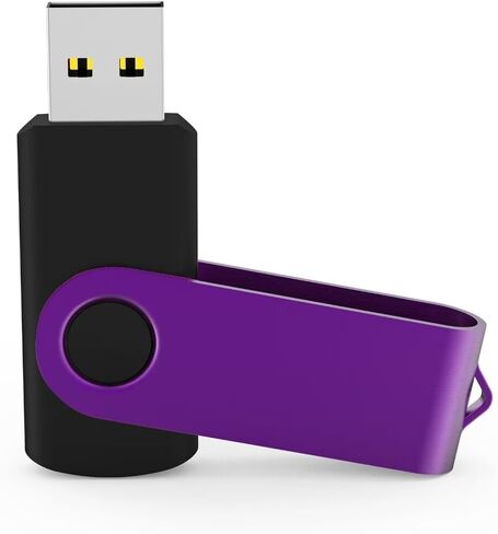 محركات أقراص فلاش USB سعة 16 جيجابايت سعة 16 جيجابايت محركات أقراص الإبهام ذاكرة عصا الانتقال محرك القلم حزمة متعددة ملونة للتخزين والنسخ الاحتياطي أسود/أرجواني in Kuwait