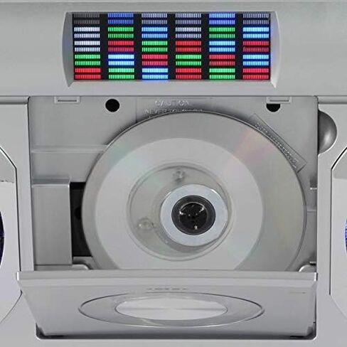 Studebaker SB2149RG Master Blaster Bluetooth Boombox with AM/FM Radio, USB Port, CD Player with MP3 Playback, LED EQ and 10 Watts RMS Speaker in Rose Gold in Saudi Arabia