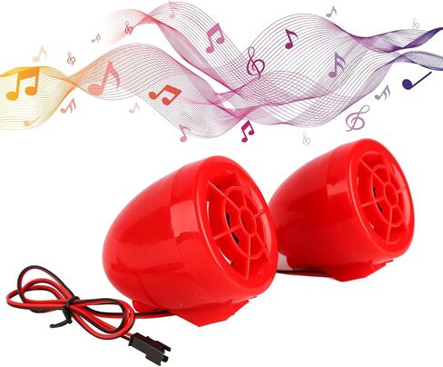 Motorcycle Alarm Sound System with Flashing Light 100Hz to 6KHz MP3 Radio Bluetooth Stereo Speaker for Motorbike in Saudi Arabia