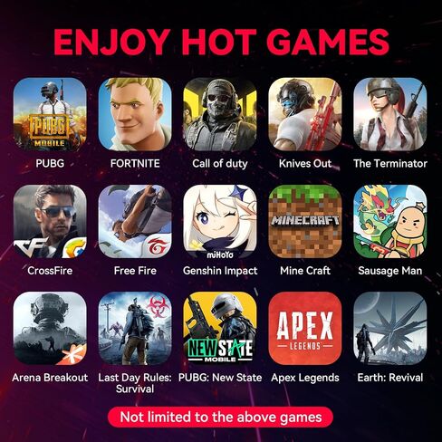 محول لوحة مفاتيح وماوس مضاد للارتداد لـ PUBG، Call of Duty، Minecraft، محول ماوس/لوحة مفاتيح لاسلكي سلكي/2.4G لهاتف Android/الكمبيوتر اللوحي مع رسم خرائط لوحة المفاتيح، التحكم في الارتداد، لا يدعم iOS in Kuwait