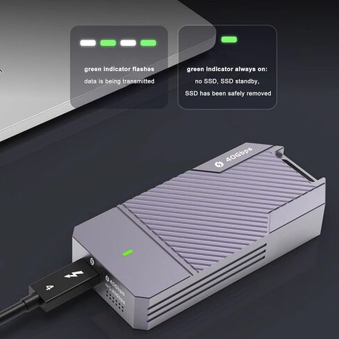 M.2 NVMe SSD Enclosure, 40Gbps 4TB, Aluminium Alloy Type C SSD Enclosure for 2280 SSD Laptop in Saudi Arabia