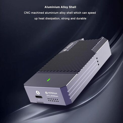 M.2 NVMe SSD Enclosure, 40Gbps 4TB, Aluminium Alloy Type C SSD Enclosure for 2280 SSD Laptop in Saudi Arabia