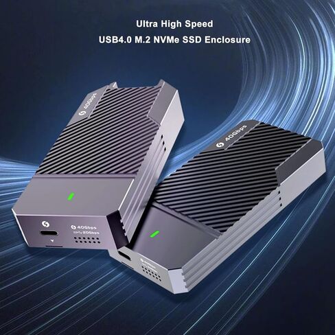 M.2 NVMe SSD Enclosure, 40Gbps 4TB, Aluminium Alloy Type C SSD Enclosure for 2280 SSD Laptop in Saudi Arabia