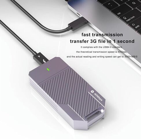 M.2 NVMe SSD Enclosure, 40Gbps 4TB, Aluminium Alloy Type C SSD Enclosure for 2280 SSD Laptop in Saudi Arabia