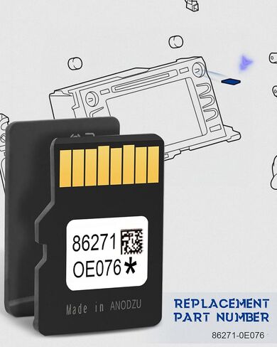𝗟𝗮𝘁𝗲𝘀𝘁 2024 86271-0E076 تحديث الملاحة بطاقة SD مناسبة لتويوتا 4 رانر أفالون كامري كورولا هايلاندر بريوس RAV4 تاكوما تندرا، الولايات المتحدة الأمريكية/CAN خرائط GPS in Kuwait