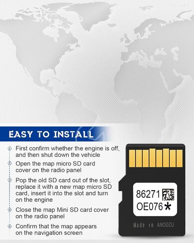 𝗟𝗮𝘁𝗲𝘀𝘁 2024 86271-0E076 تحديث الملاحة بطاقة SD مناسبة لتويوتا 4 رانر أفالون كامري كورولا هايلاندر بريوس RAV4 تاكوما تندرا، الولايات المتحدة الأمريكية/CAN خرائط GPS in Kuwait