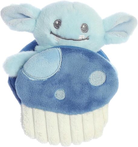 حيوان محشو للأطفال من Aurora® Playful Pocket Peekers™ Gribble Goblin™ - لعبة ناعمة ومحبوبة - زميل لعب تفاعلي ولحاف - أزرق 5.5 بوصة in Kuwait