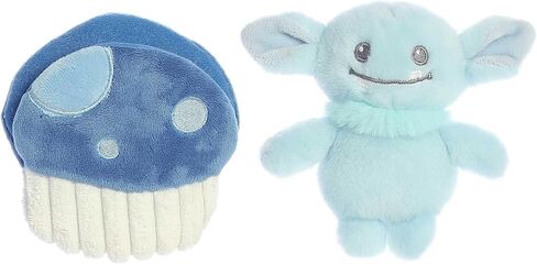 حيوان محشو للأطفال من Aurora® Playful Pocket Peekers™ Gribble Goblin™ - لعبة ناعمة ومحبوبة - زميل لعب تفاعلي ولحاف - أزرق 5.5 بوصة in Kuwait