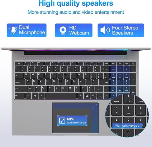 jumper Laptop 16 Inch, 16GB DDR5 512GB SSD, Quad Core N CPU, FHD IPS 1920x1200 Display, Notebook Computers with Cooling System, 38WH Battery, 2.4G+5G WiFi, BT4.0, Portable Business Student Laptops. in Saudi Arabia