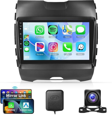 راديو ستيريو 2G 64G Android لسيارة Ford Edge 2015 2016 2017 2018 Carplay Android Auto، Rimoody شاشة لمس 9 بوصة بلوتوث GPS WiFi FM كاميرا احتياطية in Saudi Arabia