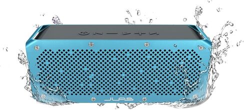 مكبر صوت بلوتوث محمول مقاوم لرذاذ الماء من JLab Crasher XL، 30 واط من طاقة الصوت، عمر بطارية 13 ساعة، يتصل بأي جهاز بلوتوث® (الهاتف، الجهاز اللوحي، الكمبيوتر والمزيد) in Kuwait