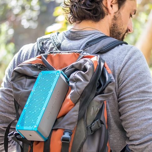 مكبر صوت بلوتوث محمول مقاوم لرذاذ الماء من JLab Crasher XL، 30 واط من طاقة الصوت، عمر بطارية 13 ساعة، يتصل بأي جهاز بلوتوث® (الهاتف، الجهاز اللوحي، الكمبيوتر والمزيد) in Kuwait