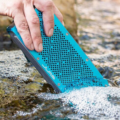 مكبر صوت بلوتوث محمول مقاوم لرذاذ الماء من JLab Crasher XL، 30 واط من طاقة الصوت، عمر بطارية 13 ساعة، يتصل بأي جهاز بلوتوث® (الهاتف، الجهاز اللوحي، الكمبيوتر والمزيد) in Kuwait