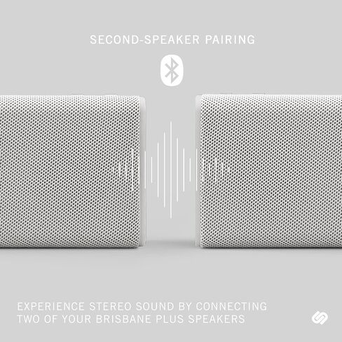 Urbanista Bluetooth 5.3 Speaker, Portable Wireless Speaker with Second System Pairing for Stereo Playback, 60H Playtime, IPX5 Water Resistant, USB C Charging, Brisbane Plus, Midnight Black in Saudi Arabia