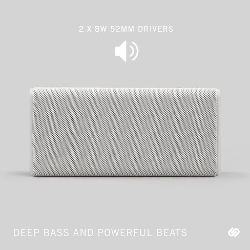 Urbanista Bluetooth 5.3 Speaker, Portable Wireless Speaker with Second System Pairing for Stereo Playback, 60H Playtime, IPX5 Water Resistant, USB C Charging, Brisbane Plus, Midnight Black in Saudi Arabia