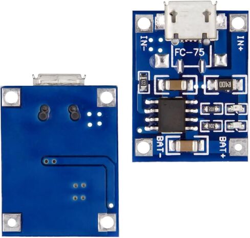 TP4056 Charging Module 5V Micro USB 1A 18650/16340/21700/26650/14500 Lithium Charging Board with Protection Charger Module with Dual Protection Function 6Pcs Type-C in Saudi Arabia