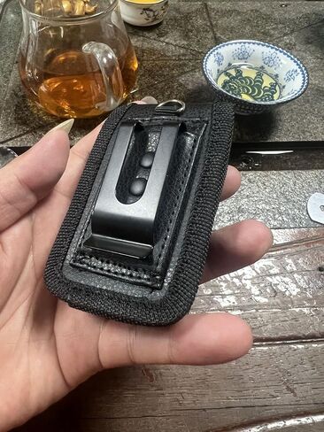 for Hot Pepper Tabasco Flip Phone Case, Black Elastic Vegan Leather Wallet Holster Case with [Belt Metal Loop Clip] Magnetic Closure Wallet Protection Case for Hot Pepper Tabasco Flip Phone in Saudi Arabia