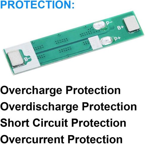 5PCS 1S 15A 3.7V 6MOS Lithium Battery Protection Board 18650 Charger Module BMS PCB Protection Board for Li-ion Lithium Battery Cell with Nickel Strip in Saudi Arabia