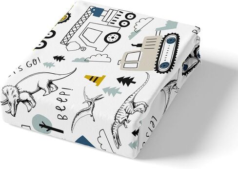 Cartoon Car Bedding Set Kids Construction Comforter Cover Set for Boys Equipment Trucks Duvet Cover Breathable Cartoon Yellow Car Excavator Tractor Bedspread Cover Room Decor Quilt Cover Twin Size in Kuwait