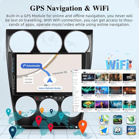 [2+64G] راديو سيارة Android 13 لسيارة Mazda 6 Atenza 2004-2014 - Carplay اللاسلكي وAndroid Auto - ستيريو سيارة بشاشة لمس 9 بوصة مع 28 سمة لواجهة المستخدم/GPS/WiFi/SWC + كاميرا احتياطية AHD in Saudi Arabia