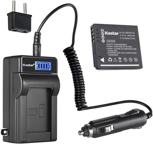 Kastar 3-Pack DMW-BCF10 Battery and LCD AC Charger Compatible with Panasonic DMW-BCF10E DMW-BCF10PP, Panasonic Lumix DMC-FT4, Lumix DMC-TS1, Lumix DMC-TS2, Lumix DMC-TS3, Lumix DMC-TS4 Cameras in Saudi Arabia