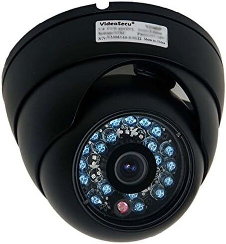 VideoSecu CCTV كاميرا قبة أمنية رؤية ليلية نهارية خارجية CCD مقاومة للتخريب 3.6 ملم عدسة زاوية رؤية واسعة 480TVL مع مصدر طاقة إضافي 1Z0 in Kuwait