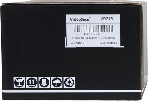 VideoSecu CCTV كاميرا قبة أمنية رؤية ليلية نهارية خارجية CCD مقاومة للتخريب 3.6 ملم عدسة زاوية رؤية واسعة 480TVL مع مصدر طاقة إضافي 1Z0 in Kuwait