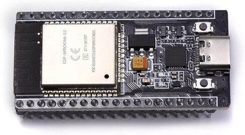 ESP32S ESP32 ESP-WROOM-32 لوحة تطوير 2.4 جيجا هرتز ثنائي النواة واي فاي + بلوتوث 2 وظيفة وحدة تحكم دقيقة لاردوينو (ESP32 38P Type-C، 3 قطع) in Kuwait