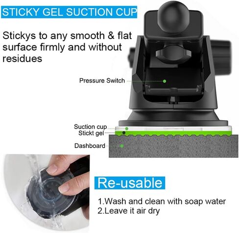 Magnetic Phone car Mount,fit in Dashboard and Windshield,4 Strong Magnet,360 Degree Phone Holder in Saudi Arabia