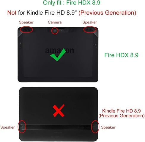 حافظة Fintie Folio لجهاز Kindle Fire HDX 8.9 - غطاء جلدي نحيف (يناسب فقط Fire HDX 8.9" 2014 الجيل الرابع والجيل الثالث 2013) - Galaxy in Saudi Arabia