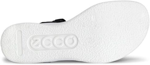ECCO Women's Flowt Wedge Cork Sandal, Black/Black, 8-8.5 in Saudi Arabia