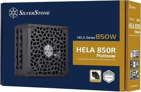 SilverStone Technology HELA 850R Platinum Cybenetics Platinum 850W PCIe 5.0 Fully Modular ATX 3.0 Power Supply with A+ Noise Rating (18dBA Average), SST-HA850R-PM in Saudi Arabia