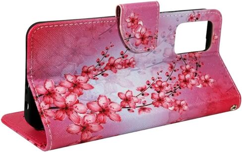 Zase Design for Nokia G310 5G (2023) Wallet Phone Case Protective Cover Cute Design Premium PU Leather Purse Flip Folio Magnetic Closure w/Kickstand ID Card Slot Wrist Strap (Pink Cherry Blossom) in Saudi Arabia