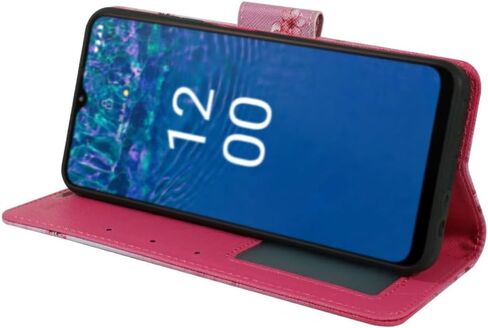 Zase Design for Nokia G310 5G (2023) Wallet Phone Case Protective Cover Cute Design Premium PU Leather Purse Flip Folio Magnetic Closure w/Kickstand ID Card Slot Wrist Strap (Pink Cherry Blossom) in Saudi Arabia