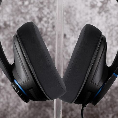 وسائد أذن Adhiper GSP300 من الحرير الجليدي، وسادة أذن بديلة متوافقة مع سماعات Sennheiser GSP300/301/302/303/350/370، وأغطية للأذنين مع حرير ثلجي بارد، إسفنج ناعم عالي الكثافة (أسود) in Saudi Arabia