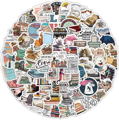200 PCS Style Book Stickers for Kindle,Bookish Reading Stickers for Book Lover,Bulk Booktok Stickers,Book Accessories Gifts for Reader,Teens,Kids,Students in Saudi Arabia
