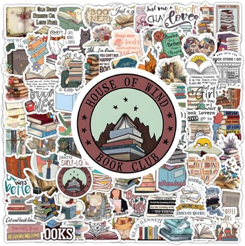200 PCS Style Book Stickers for Kindle,Bookish Reading Stickers for Book Lover,Bulk Booktok Stickers,Book Accessories Gifts for Reader,Teens,Kids,Students in Saudi Arabia