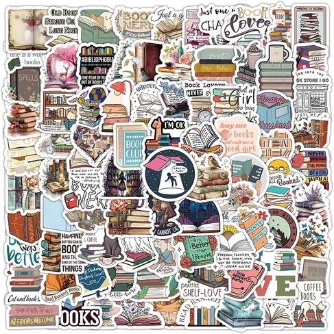 200 PCS Style Book Stickers for Kindle,Bookish Reading Stickers for Book Lover,Bulk Booktok Stickers,Book Accessories Gifts for Reader,Teens,Kids,Students in Saudi Arabia