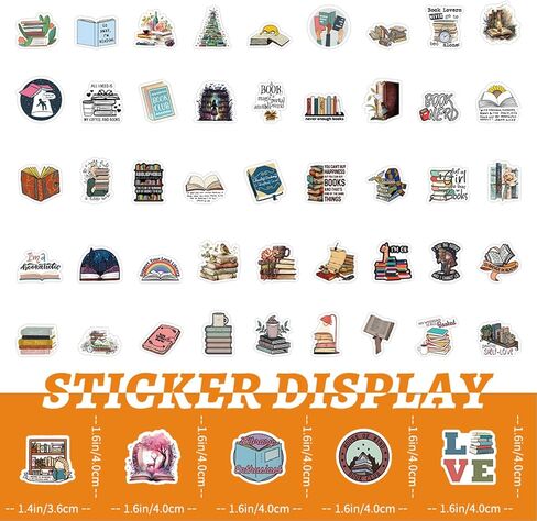 200 PCS Style Book Stickers for Kindle,Bookish Reading Stickers for Book Lover,Bulk Booktok Stickers,Book Accessories Gifts for Reader,Teens,Kids,Students in Saudi Arabia