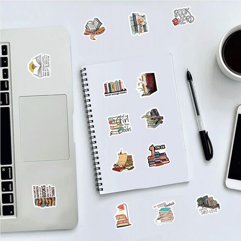 200 PCS Style Book Stickers for Kindle,Bookish Reading Stickers for Book Lover,Bulk Booktok Stickers,Book Accessories Gifts for Reader,Teens,Kids,Students in Saudi Arabia